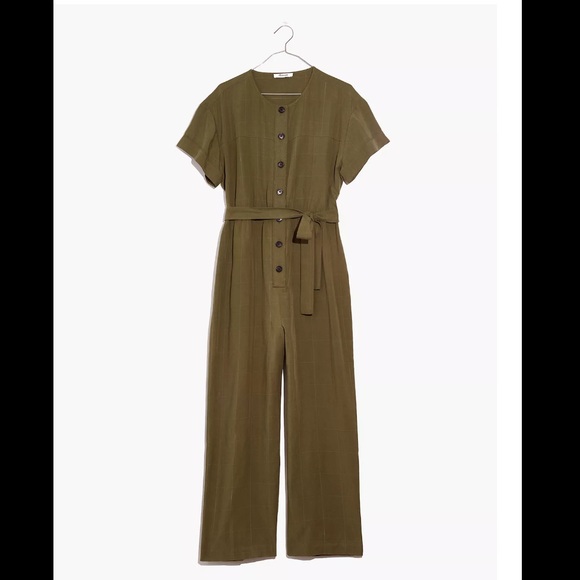 Madewell Short-Sleeve Belted Jumpsuit - Picture 4 of 10